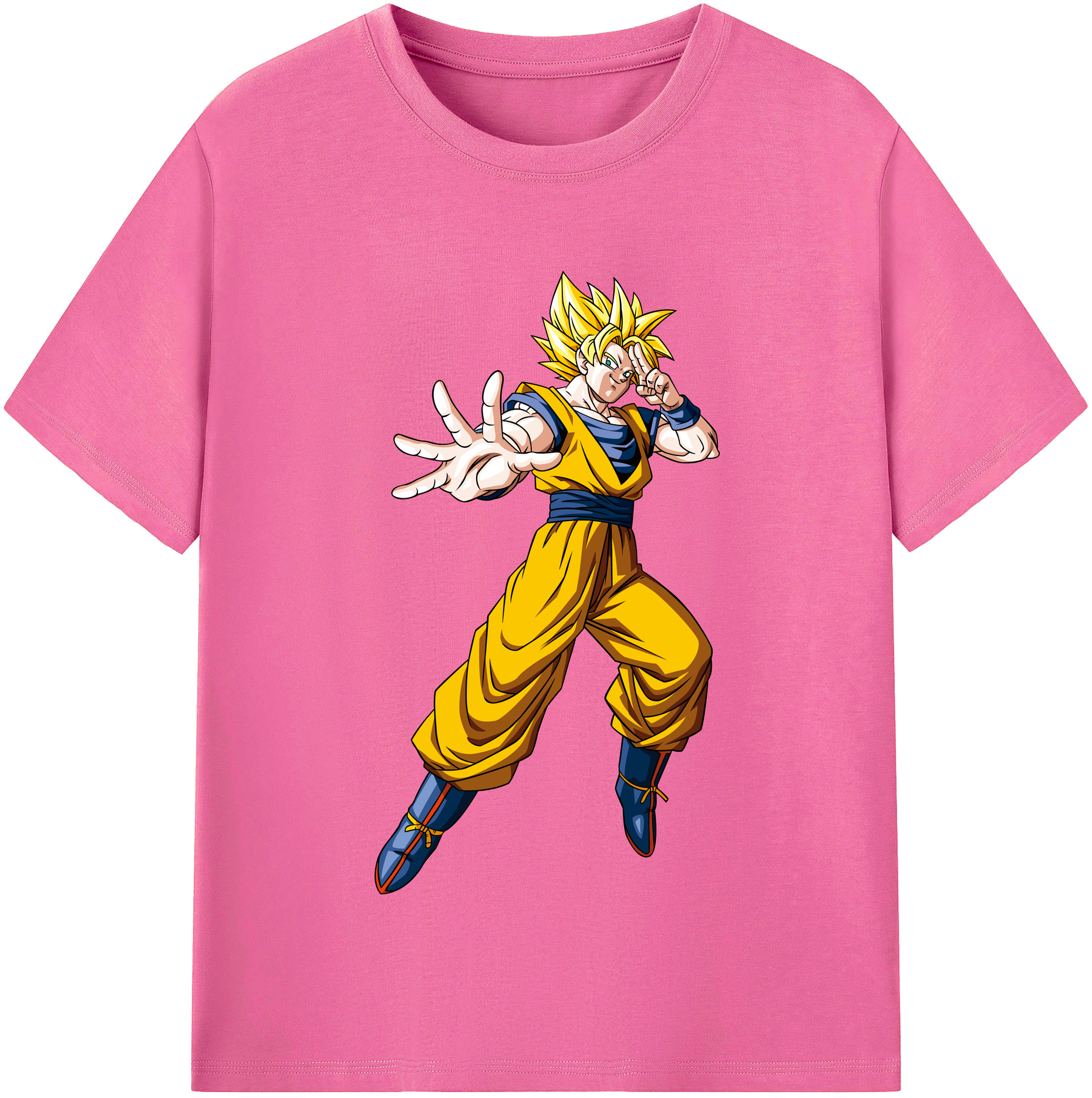 （画像用） ドラゴンボール 孫悟空（そん ごくう）Son Goku カカロット DRAGON BALL Kakarotto レディースカジュアルプリントTシャツ（綿100％）
